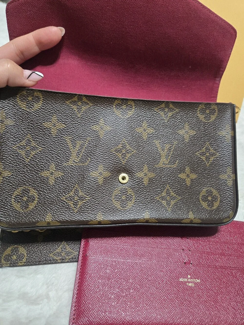 🔥 Louis Vuitton Monogram Felicie Pochette Full Set 🔥